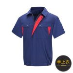 夏季短袖带风扇衣服降温工作服男款空调服工地劳保服充电制冷衣服 - 图片 7