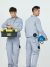 12V升压线方案空调服男夏季制冷降温带风扇充电工作服单上衣 - 图片 3
