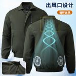 夏季防暑降温空调服男款工作服带风扇衣服充电工地风扇衣空调服 - 图片 10