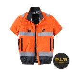 12V升压线方案空调服男夏季制冷降温带风扇充电工作服单上衣 - 图片 31