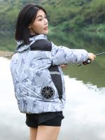 空调服钓鱼服带风扇的衣服夏季长短袖口可拆时尚款式KDY-02 - 图片 3