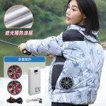 空调服钓鱼服带风扇的衣服夏季长短袖口可拆时尚款式KDY-02