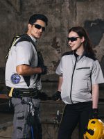 夏季带风扇衣服空调服马甲制冷降温工作服男薄款背心 - 图片 3
